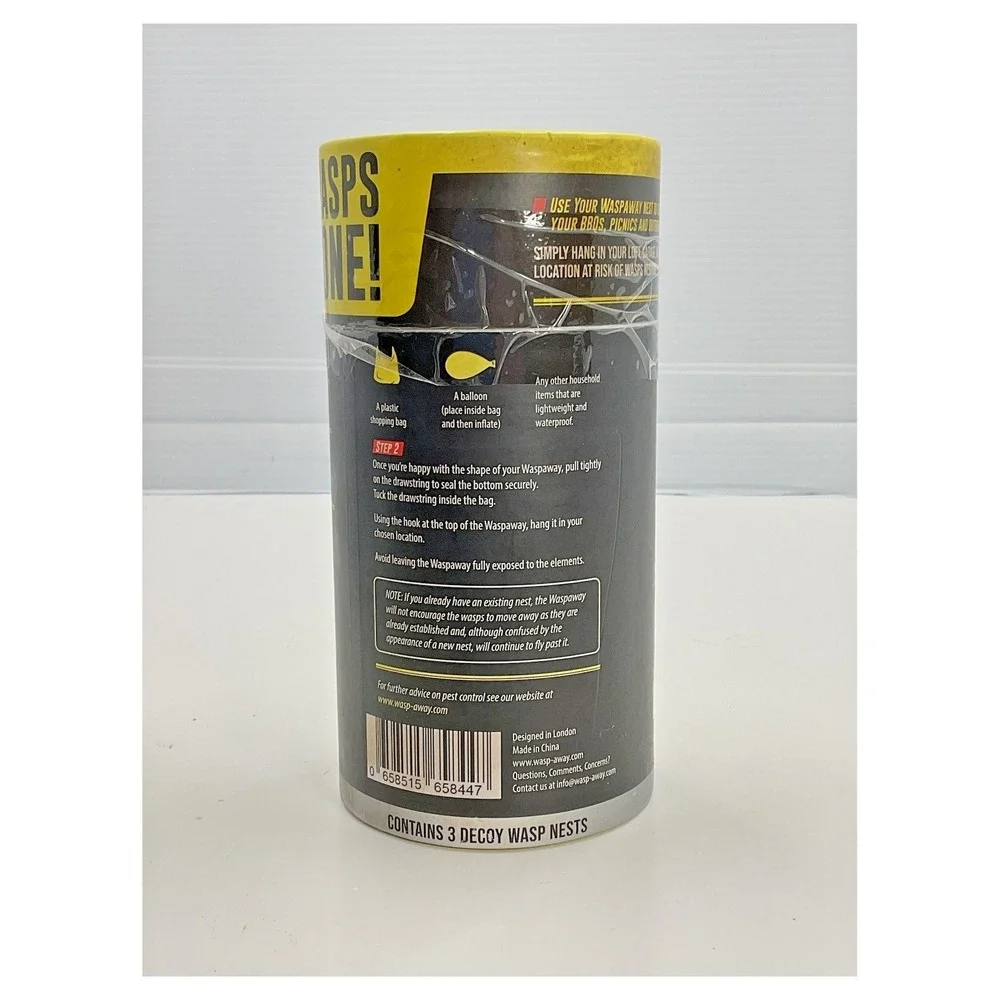 Wasp-Away 3-Pack Decoy‎ Wasp Nests Non-Toxic Deterrent